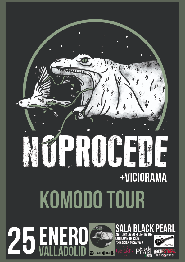 distritouve's tweet photo. #DistritoNews by #DistritoUve #Conciertos #Valladolid. Este sábado 25/1/20 @losNOPROCEDE acompañados de @VicioramA_Band en @SalaBlackPearl,8€ anticipada,10€ en taquilla -con consumición-. #RecomendacionesDistritoUve #RecomendadoPorVaneBalon #RockUrbano #PunkRock @RockEstatalRec https://t.co/fFQ2fem6U8