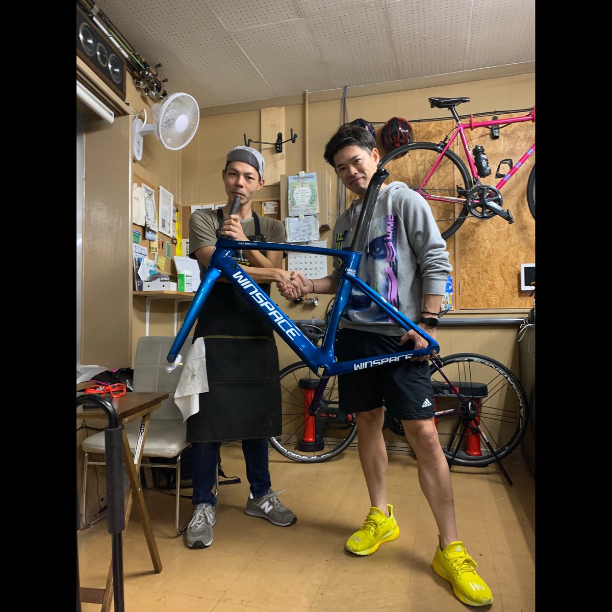 MAEDO_MAIYO's tweet image. 今年はCHAPTER2✌️WINSPACE🏆SWIFT CARBON✈️推しで！　#winspace #chapter2bikes  #swiftcarbon #bycycle #maiyo #ロードバイク  #roadbike #自転車 #BIKEFIT