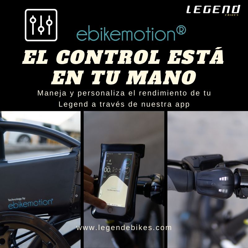 LegendeBikes's tweet photo. Legend Ebikes: toda nuestra gama incorpora la tecnología ebikemotion, con la que tienes el control absoluto de tu bicicleta eléctrica y del entorno que te rodea. Si quieres más información, visita https://t.co/zhNDXXNRkT. #ebikes #LegendEbikes #ebikemotion https://t.co/f6GRv56bll