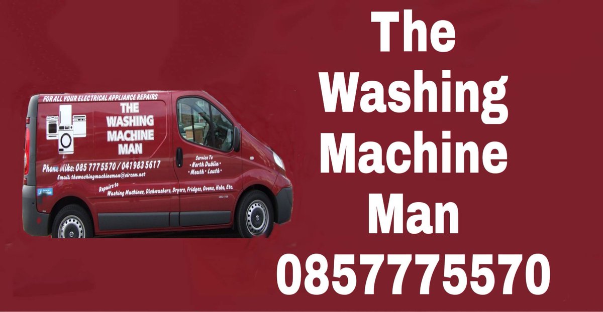 Are you in the "Drogheda &amp; Surrounding Area"
do you need either your Washing Machine, Dishwasher, Tumble Dryer, Electric hob or Oven repaired give me a call ☎️ Mike  0857775570 for a quick &amp; efficient service

#LouthChat #TheWasherMike