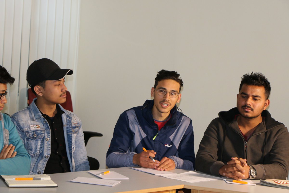 SamriddhiTPF's tweet photo. Today, our researcher Ashesh Shrestha shared his thoughts on the link btwn #publicpolicy &amp; #entrepreneurship with young people of Glocal After School- Academy of Employability Skills. They discussed what we could do to create conducive policies for #entrepreneurs. #skillweek2020 https://t.co/5H5F4xRPpG