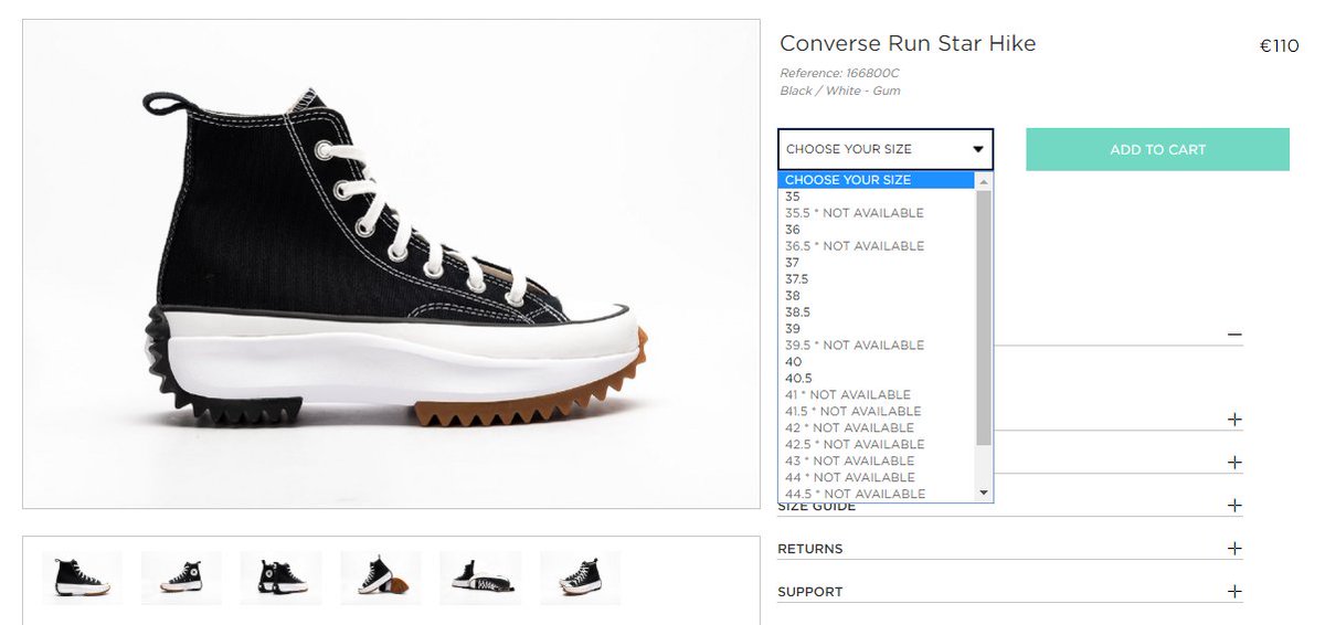 restock converse run star hike