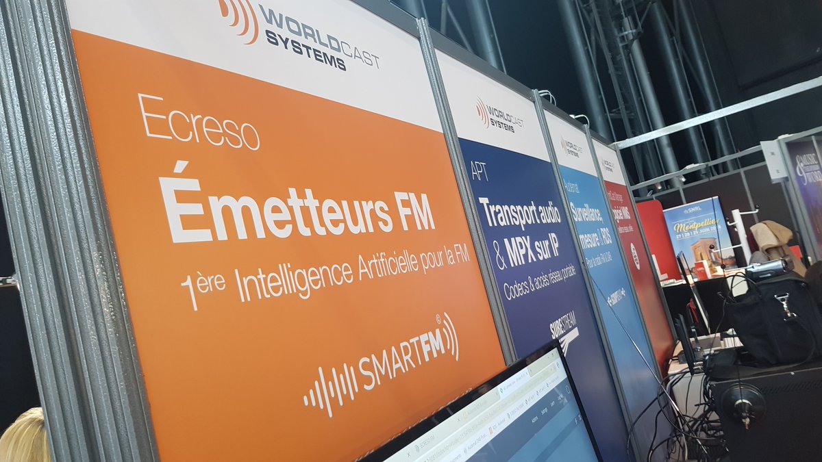 WorldCastSys's tweet photo. Le Salon de la Radio vient d'ouvrir ses portes, Philippe et Virginie vous présenterons nos nouveautés sur le stand C24.
#salondelaradio #rds2 #aptmobilesurestreamer #audematDABprobe #aptipcodec #ecresofmtransmitter #worldcastmanager #fmmc5 https://t.co/3VVL7lhsr3