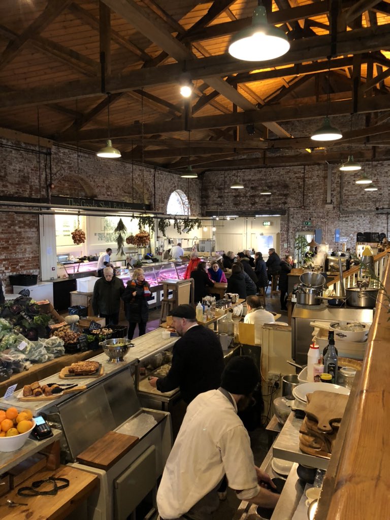 TPTRetail's tweet photo. #teamtpt are out and about in Kent today and we’ve found an absolute gem of a food market next to Canterbury West Station! Be rude not to............. @The_Goods_Shed https://t.co/5htsaeotmK