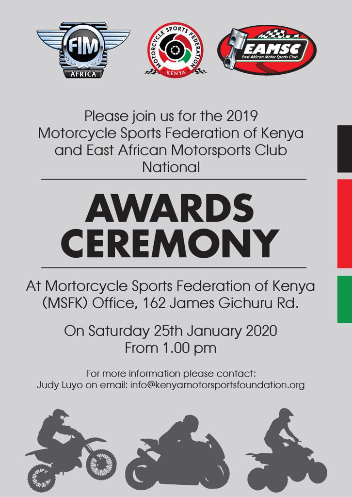 Please join us for our yearly awards ceremony this coming Saturday from 1 PM #Motocross #FIMAfrica