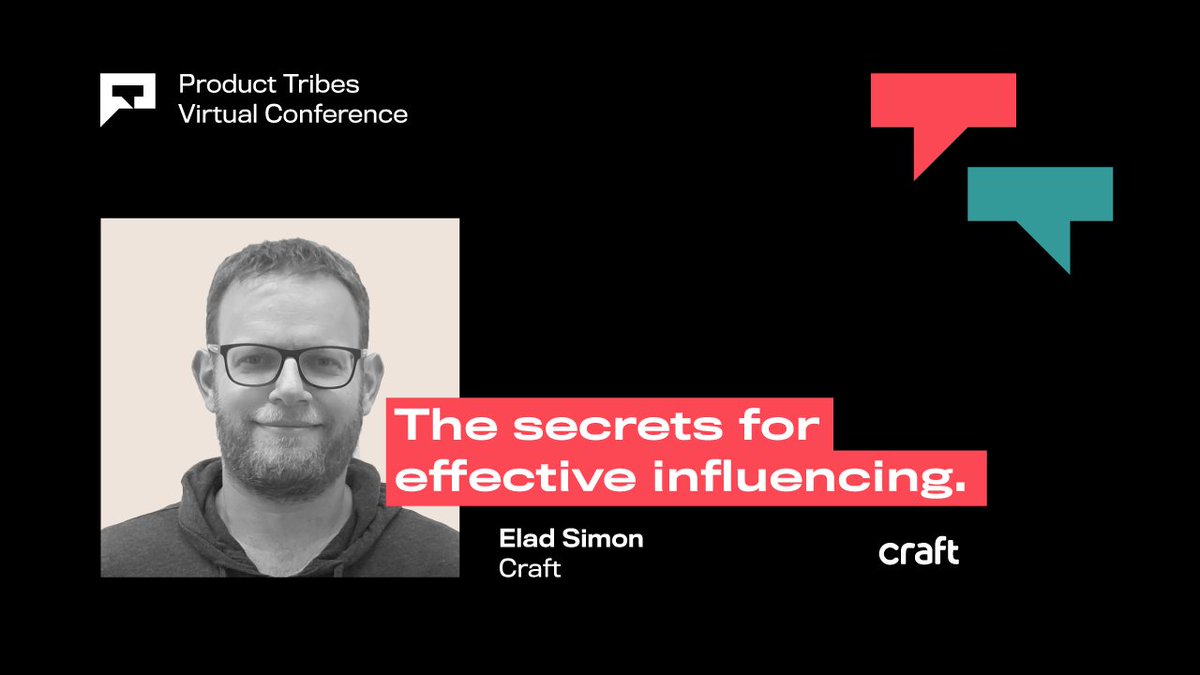 Happy to say that <a href="/CreateWithCraft/">Craft.io</a> is one of our conference partners! And their CEO, Elad is going to speak about #collaboration from the #projectmanagement point of view. 
Save your free spot for the conference! join.product-tribes.com/virtual-confer…