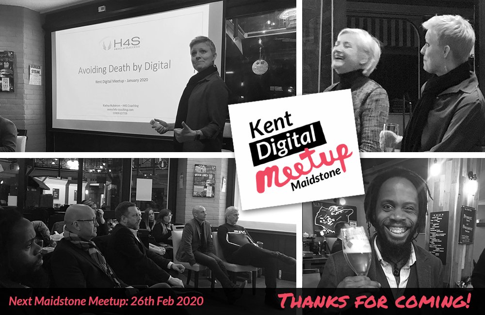 Thanks to everyone who came to Maidstone #KentDigitalMeetup last night. It was a great evening with  @H4S_Coaching & @AlluxiConsults sparking discussions about urgency vs. importance and how to stay productive while also keeping in contact with clients & your team.