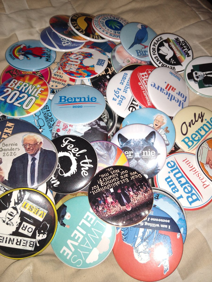 KLBrookshear's tweet photo. @BenjaminPDixon @MetroATLDSA I'm unable to travel, but I'd love to send you some buttons if you need some. #ShareTheBern https://t.co/1z0jt3mDUl