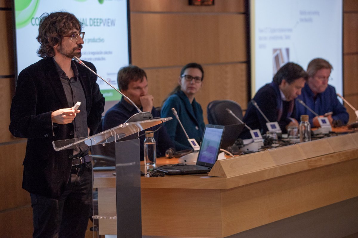 DeepViewEU's tweet photo. Last friday we celebrated #DeepViewFinalConference in Madrid @ComisionEuropea. It was a pleasure to share the knowledge we've collected during the project about #virtualwork and discuss it with all of you. Thanks for coming! See the gallery in our website👉https://t.co/AsSkhBACVj https://t.co/iTZtppzWF8