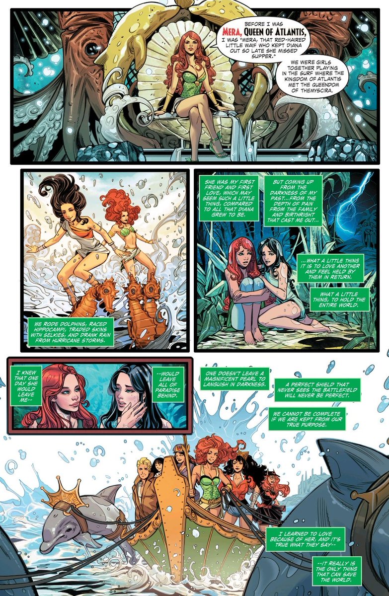 in case y'all still not sure that Mera and Diana had a thing in Bombshells