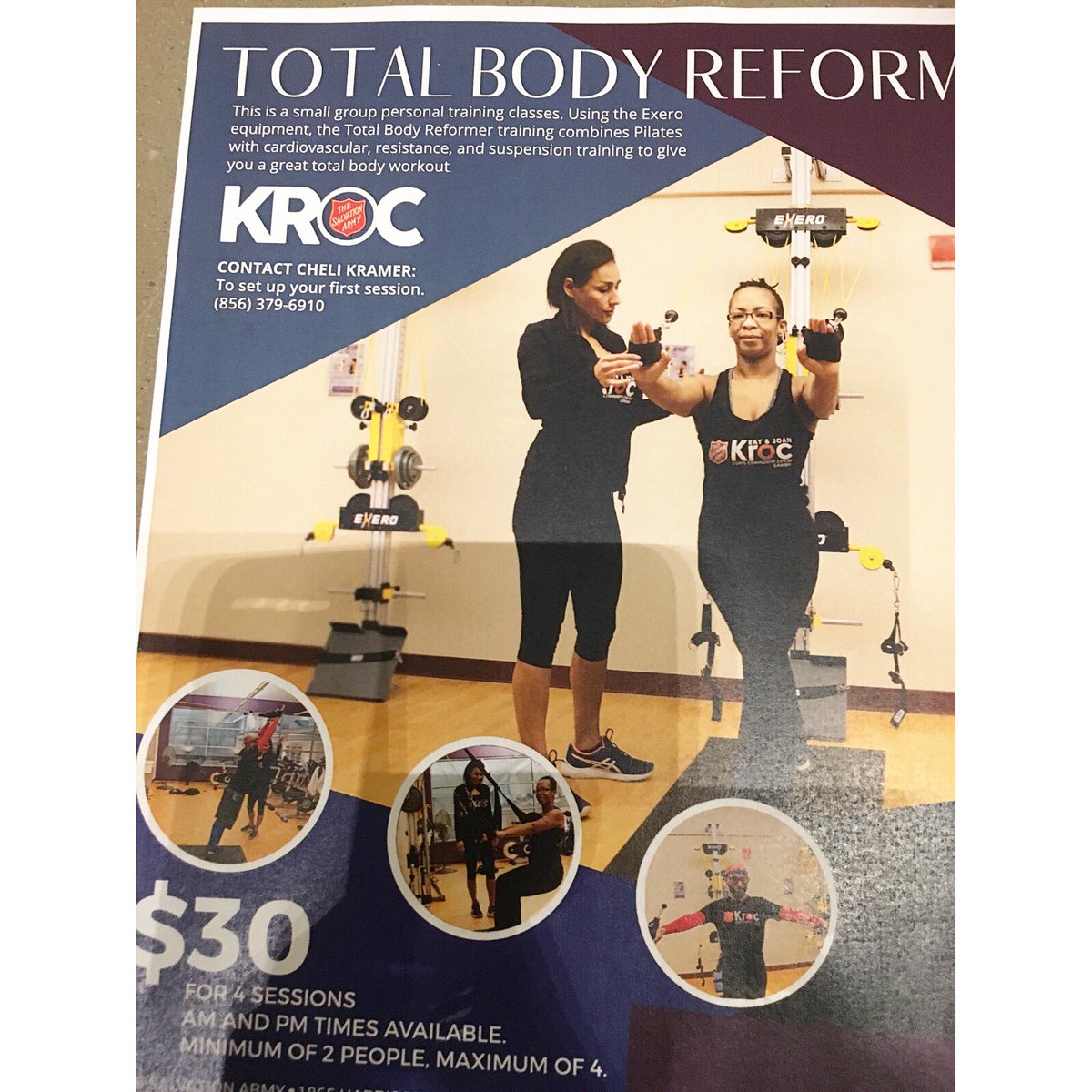 exerosystem's tweet photo. Small group personal training using the ExeroSystem at the #KrocCenter in #Camden, #NJ 💪 call Cheli to set up your first session: (856) 379-6910 📞 https://t.co/CzMwH8wP5A