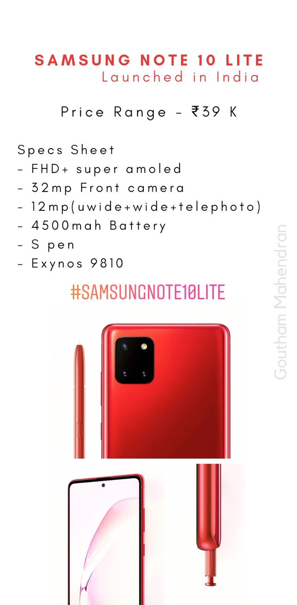 by_gpic's tweet photo. #Samsungnote10lite #Samsung https://t.co/idzk6HxyM1