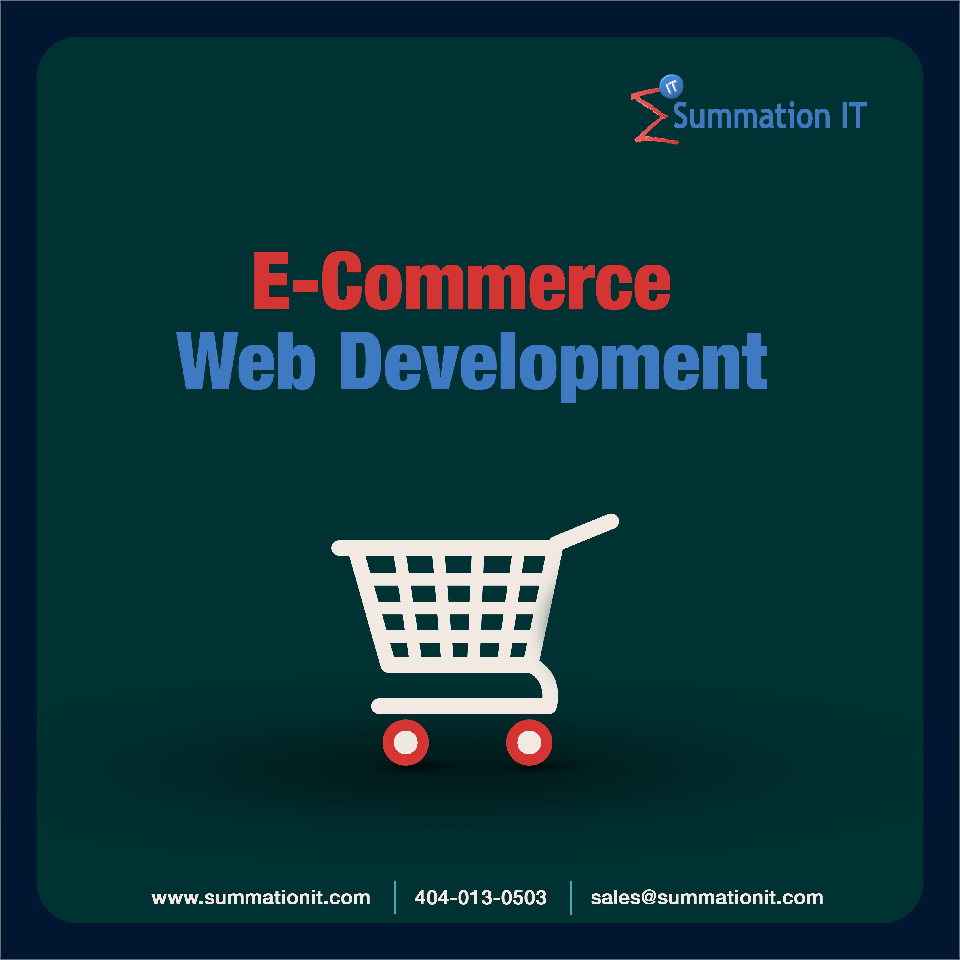 Summation IT on Twitter: "#ecommerce websites are the need of the hour for  many #business. Be it a small #store or a huge #market you need a website  to sell your #products #