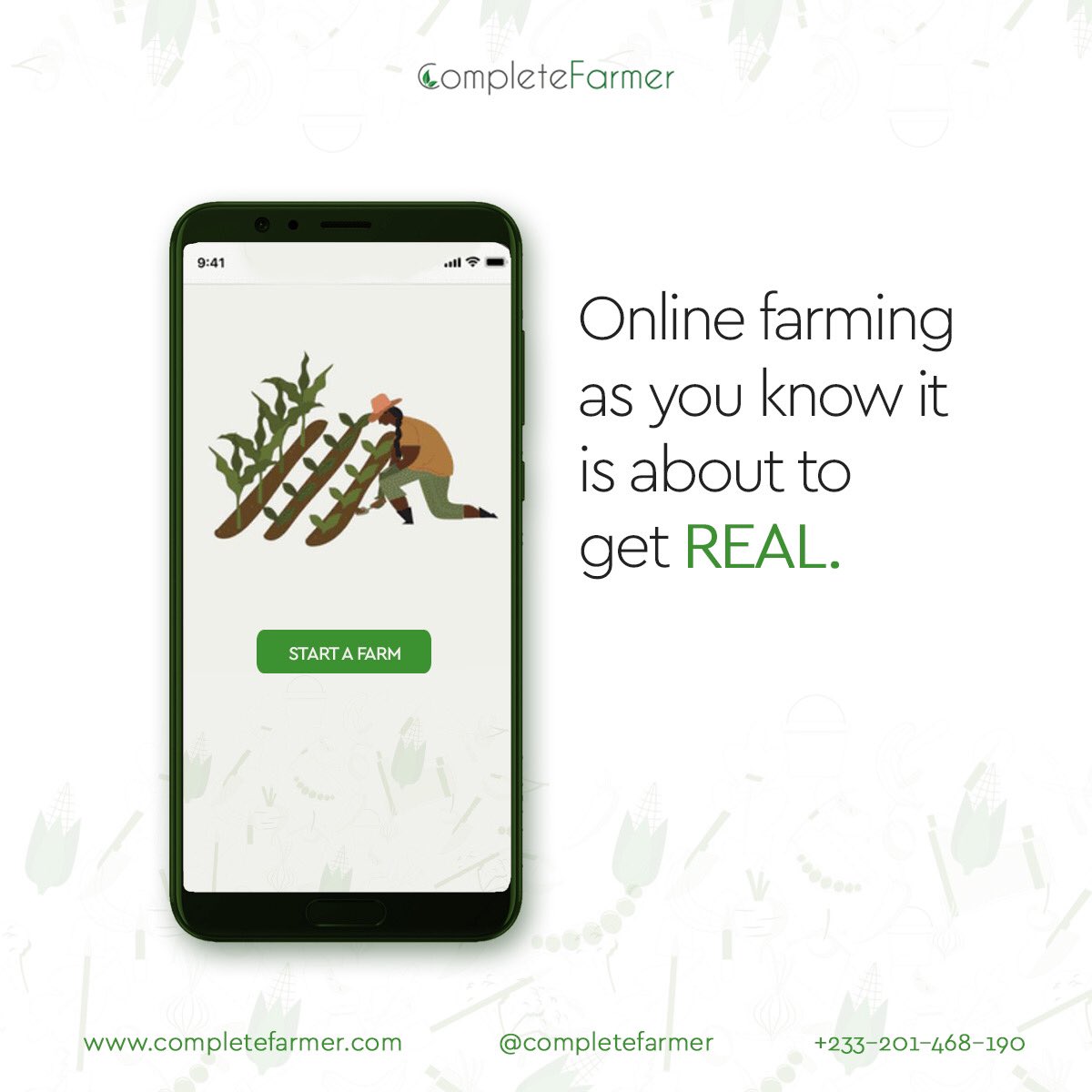 We are building the online farming platform that (tells ❌)⁣⁣⁣ shows ✅ you the whole story. ⁣⁣⁣

Stay tuned for the beta launch!

⁣⁣⁣#Farmwithease #ProductLaunch #NewProductRelease
#NotYourRegularFarmingPlatform