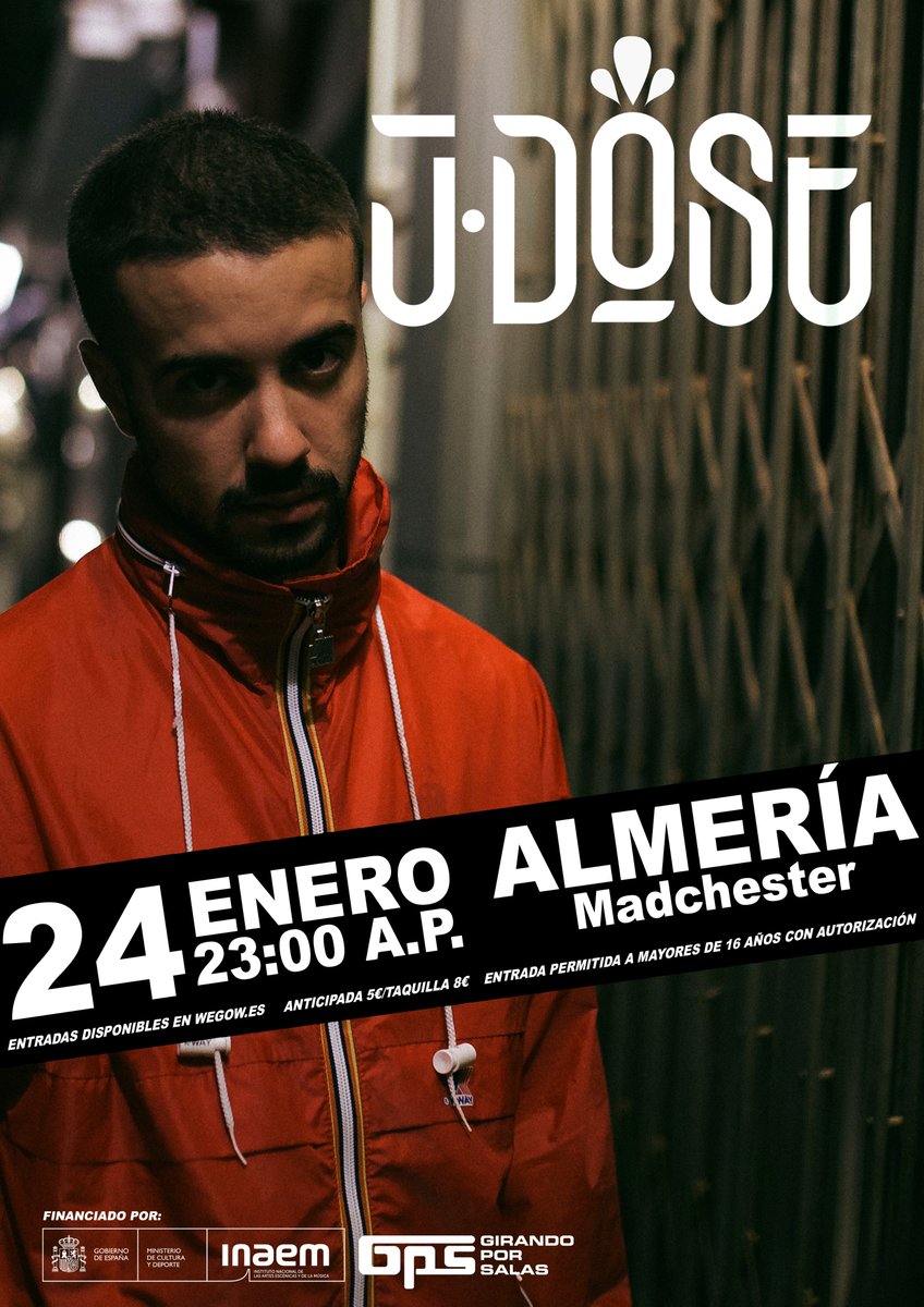 Mañana recibimos en nuestra sala a <a href="/BackstreetDose/">J Dose</a> A.K.A. J Dose con <a href="/girandoporsalas/">Girando Por Salas</a> 
Entrada permitida a mayores de 16 años.
#GPS10 #DiezAñosGirando #NosVemosEnLasSalas
📲entrada online en: wegow.com/es-es/conciert…