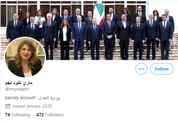 yakshof's tweet photo. حسابات ساخرة لبعض الوزراء الجدد.

#لبنان #لبنان_ينتفض #لبنان_الجديد https://t.co/iWqSZQbH97