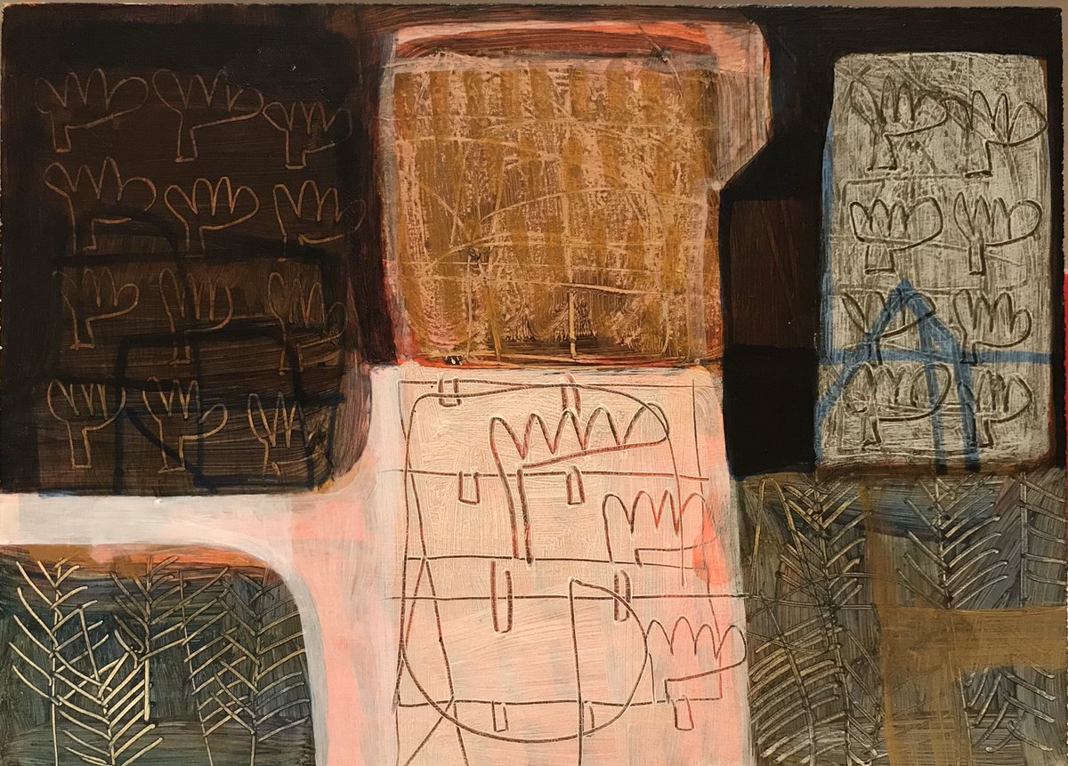 New painting on gesso panel annedavies.bigcartel.com