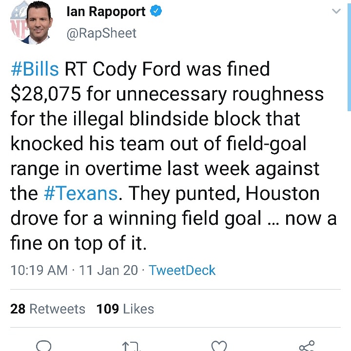 My Orphan Journey (@johnmion) on Twitter photo No way... Can someone explain this?
<a href="/NFL/">NFL</a> <a href="/nflnetwork/">NFL Network</a> <a href="/gmfb/">Good Morning Football</a> <a href="/GetUpESPN/">Get Up</a> <a href="/PatMcAfeeShow/">Pat McAfee</a> <a href="/Cody_Ford74/">Cody Ford ✞</a> <a href="/JJWatt/">JJ Watt</a> <a href="/VivalaZito/">Lord Zito</a> <a href="/evanfoxy/">Evan Fox</a> #NFL100 #BillsMafia #billsvstexans #rigged No way... Can someone explain this?
<a href="/NFL/">NFL</a> <a href="/nflnetwork/">NFL Network</a> <a href="/gmfb/">Good Morning Football</a> <a href="/GetUpESPN/">Get Up</a> <a href="/PatMcAfeeShow/">Pat McAfee</a> <a href="/Cody_Ford74/">Cody Ford ✞</a> <a href="/JJWatt/">JJ Watt</a> <a href="/VivalaZito/">Lord Zito</a> <a href="/evanfoxy/">Evan Fox</a> #NFL100 #BillsMafia #billsvstexans #rigged