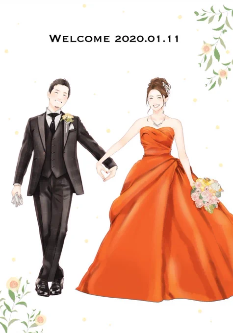 同級生の結婚パーティのウェルカムボードを描かせてもらいました ヽ(•ㅂ•)/

楽しい式だった〜〜!??? 