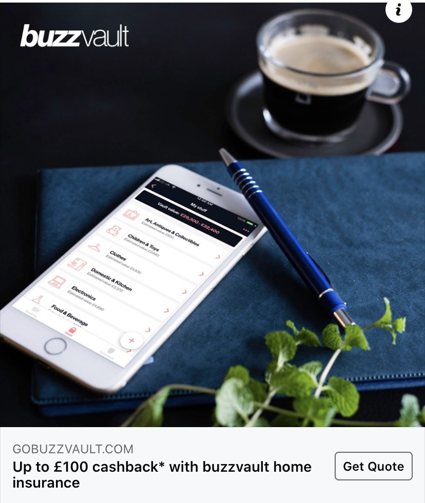 DariusMedora's tweet photo. £100 cash back on your home and contents insurance from ⁦@buzzvaultHQ. Get a quote now!!

⁩ #insurance #Insurtech #greatdeal https://t.co/x337MgaFKH