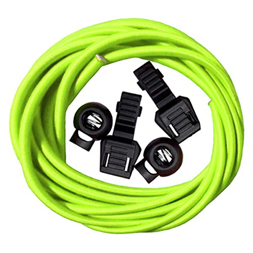 TopTriGear's tweet image. is.gd/80BJFO - Elastic Locking Shoelaces Shoe Laces Trainer Running Jogging Triathlon Sporting Flourestcent Green Color