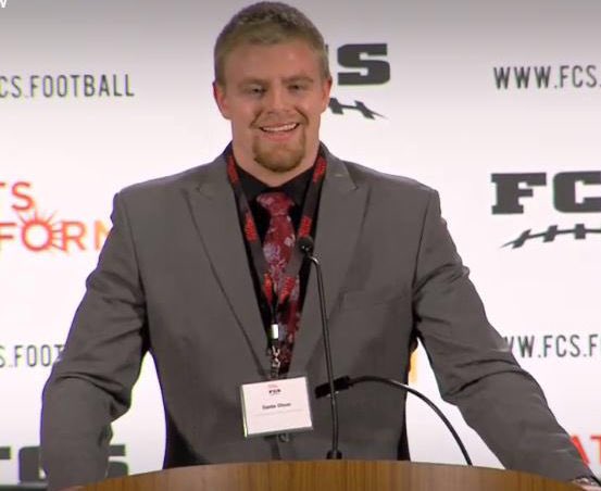 FcaGallatin's tweet photo. Congrats to #UMFCA leader @danteolson25 on winning the 2019 Buck Buchanan Award. https://t.co/BRcasoKa3x