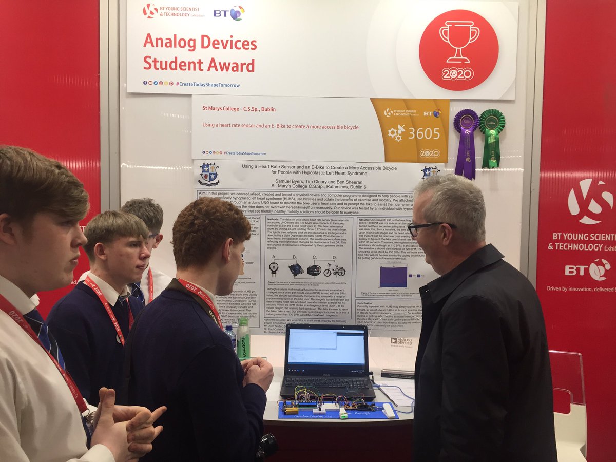 ADIBTYS1's tweet photo. VP Joe Barry, Wireless Communications BU, and his wife Eleanor were given a run down of the Analog Devices Technology Award winning project. They were impressed to say the least! Congrats again to the very worthy winners and participants! @ADILimk @BTYSTE #AnalogDevices https://t.co/8mf8lS77IZ