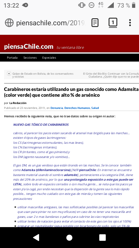felipignac's tweet photo. @El_Ciudadano Adamsita se llama ese gas color verde y tiene alto % de Arsénico! https://t.co/DLeJHAAVMo