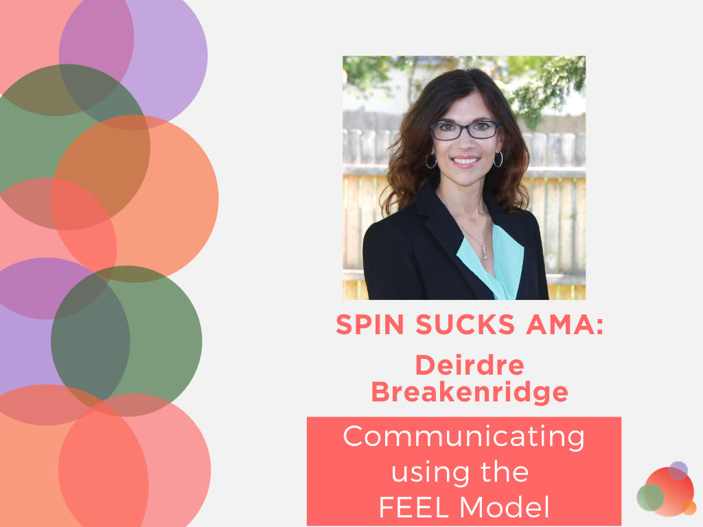 SpinSucks's tweet photo. Master the art of empathetic communication with the #FEELmodel with @dbreakenridge on our next #SpinSucksAMA https://t.co/681J8xWttr https://t.co/iKc7m3ytOP