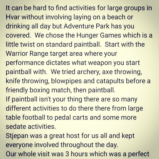 Time to book your vacation adrenaline fun for 2020 on Hvar island 
hvar-adventure-park-jelsa.com