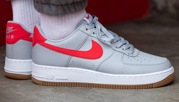 air force 1 wolf grey university red