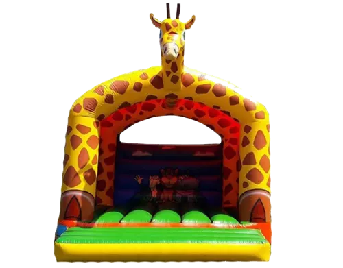 Bigbounceltd's tweet photo. We've got some great bouncy castles available for you! Check out this #giraffe inflatable: https://t.co/oFssd3Zzs8 #bouncycastle #inflatables #wildchild https://t.co/0N0DwDODUo