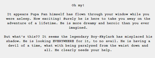 (this is a train wreck, but it's all mostly Vriska's mind about how she wants to help Tavros and how she wants him to be heroic.) [5/10]