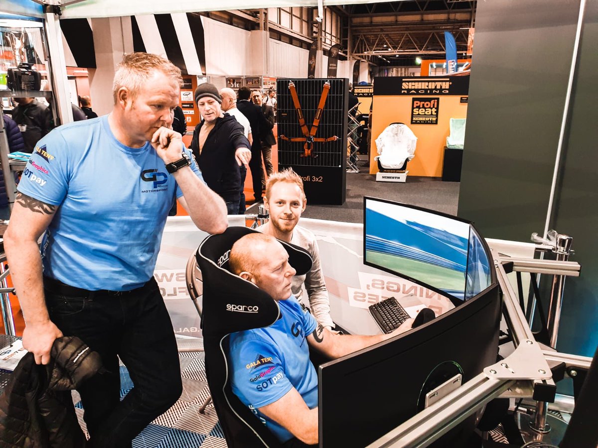 MaxCoatesRacing's tweet photo. A great first two days at @Autosport_Show! Public days to come, check out the sim on the @GalaPerformance stand, car on the @TeamHardRacing stand and myself on the NGK stand for some autographs. The 2019 race suit is on the @hrx_uk stand too! https://t.co/ekWXK3wUH9