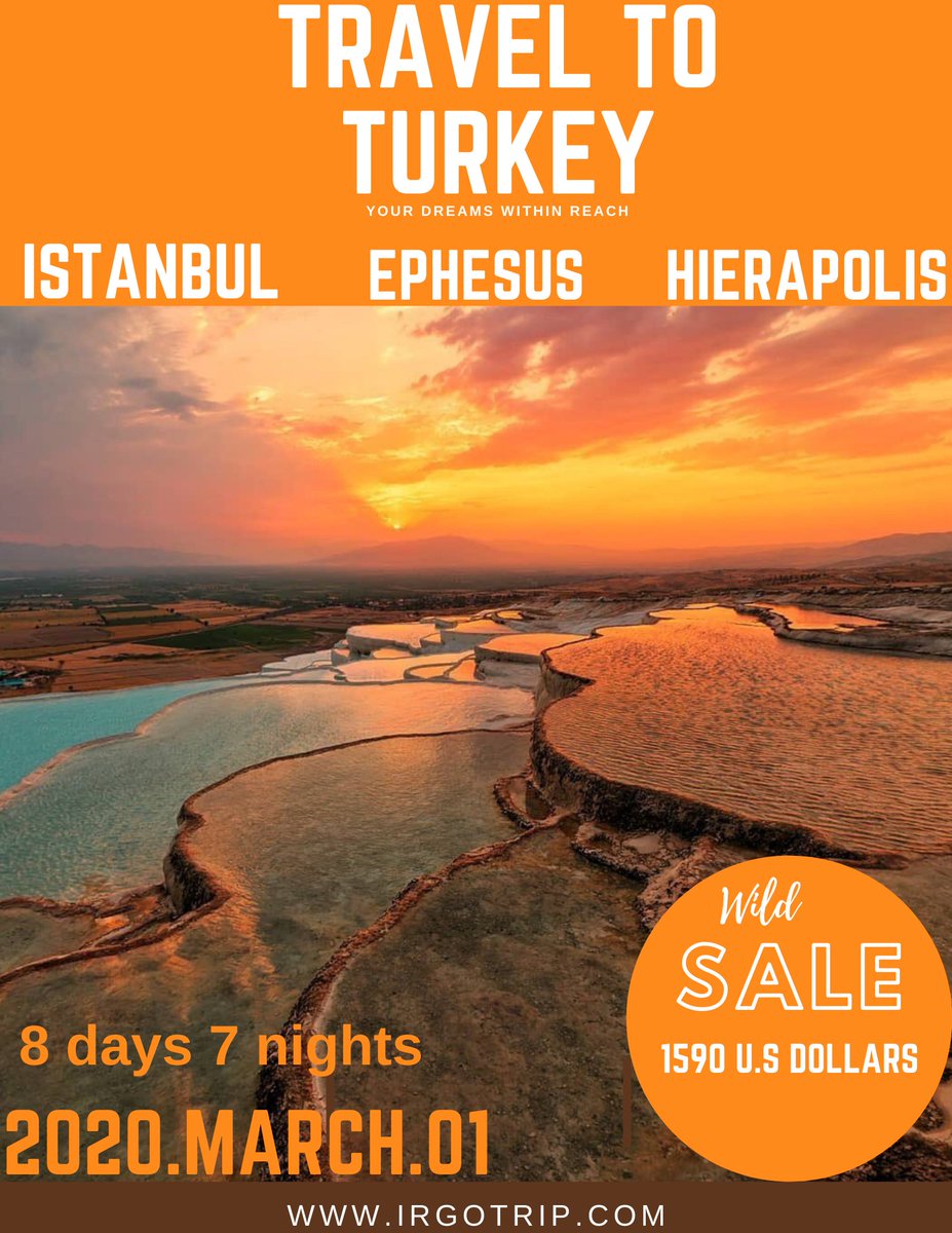 Salaradventures's tweet photo. Upcoming tour of Istanbul - Ephesus and Hierapolis
A unique experience...
https://t.co/zNFr7WOBa0
Your dreams with in reach...
#turkey #istanbul #izmir #pamukkale #traveling #Travel #travelturkey #travelistanbul #turkeytours https://t.co/39lND2SIUV