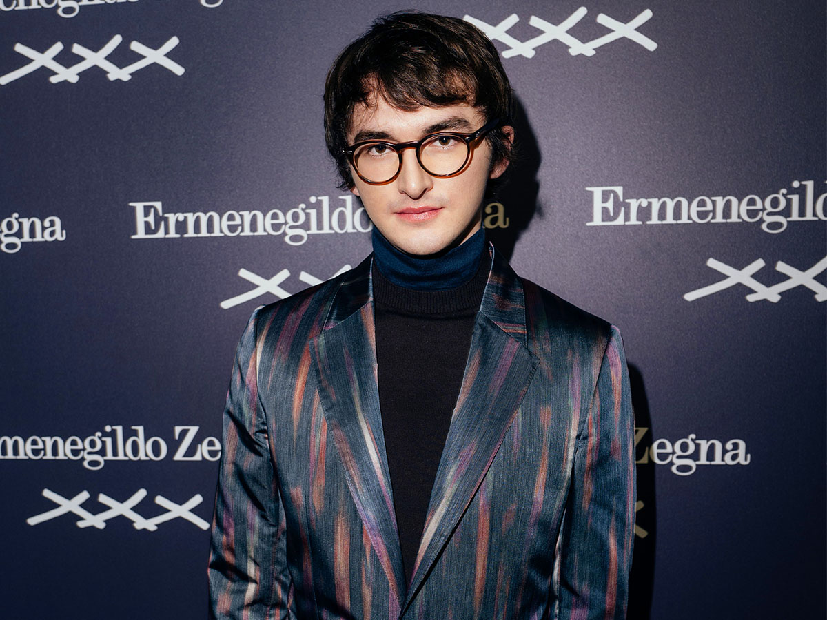 .@isaac_h_wright at the Ermenegildo Zegna XXX Winter 2020 Fashion Show in Milan. #ZegnaFW20