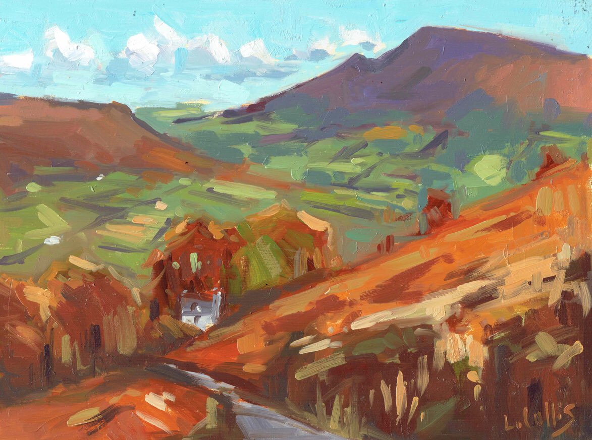 LouiseCollisArt's tweet photo. After flu-enforced radio silence from me I’m easing myself into 2020 by sharing this little painting of the Skirrid painted from the Blorenge last month.
8”x6” oil on board
#backtowork #firstof2020 #pleinair #pleinairpainting #skirrid #blorenge #sugarloafmountain #abergavenny https://t.co/c5x5Qt5MRn