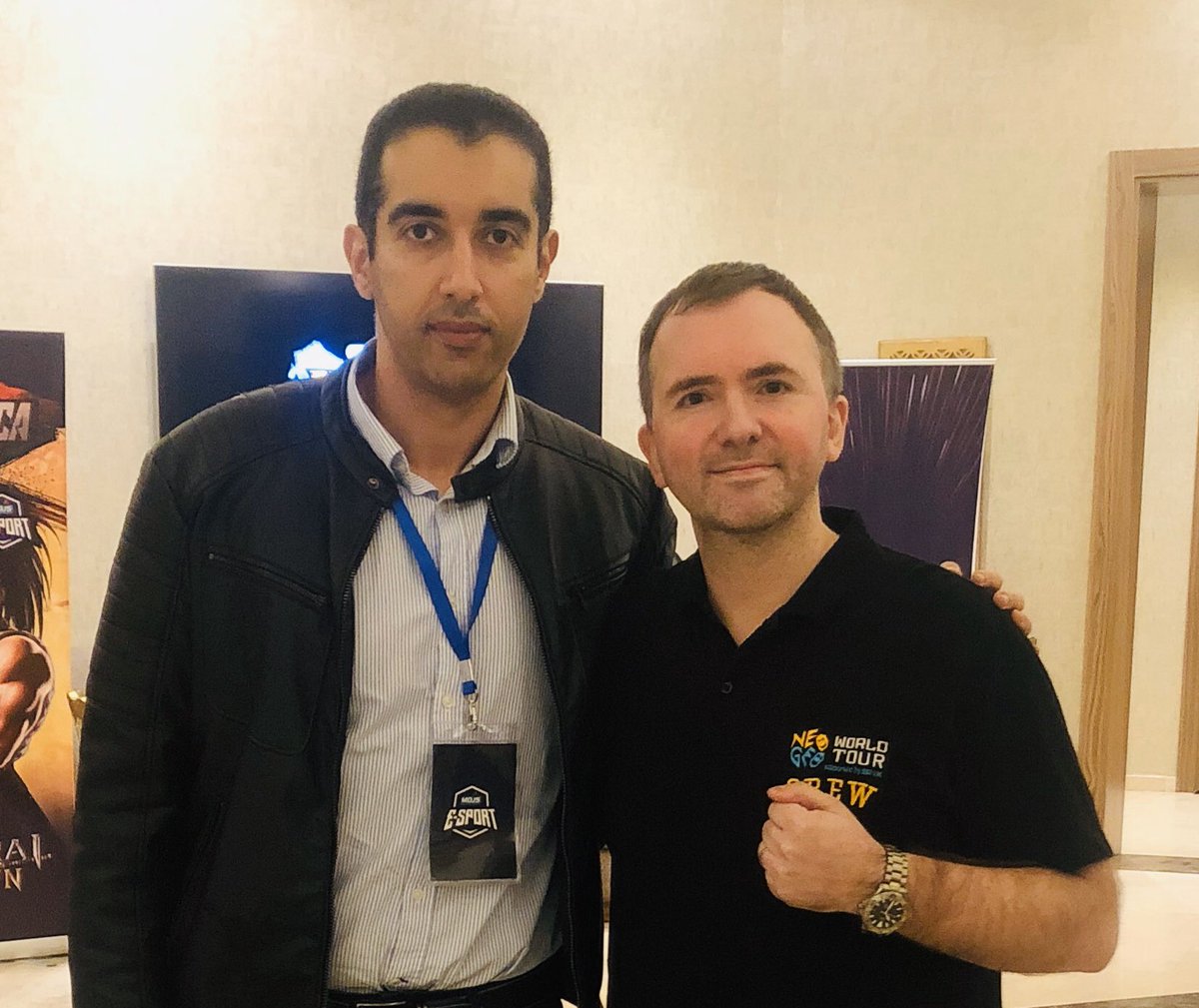 neogeoworldtour's tweet photo. Shoutout to Nabil @NeoGeoNow for great commentary at our #NGWT Morocco Special Stage at Casablanca World Fighters by @EsportMdjs. Looking forward to work with you again in the future. Have a look at his personal channel at https://t.co/pIvM4QZYLb for great SNK content! https://t.co/f9T4u6eDoV