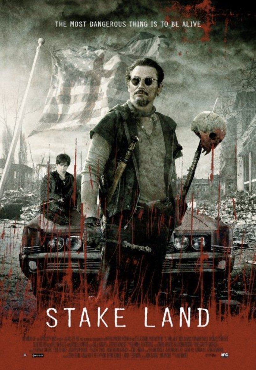 75. Stake Land (2010)Wonderfully action packed vampire tale that gives the zombie apocalypse wasteland genre a more intelligent vampiric overhaul - nail biting, emotional and a thrill ride from beginning to end as a vampire hunter and his protege navigate Stake Land