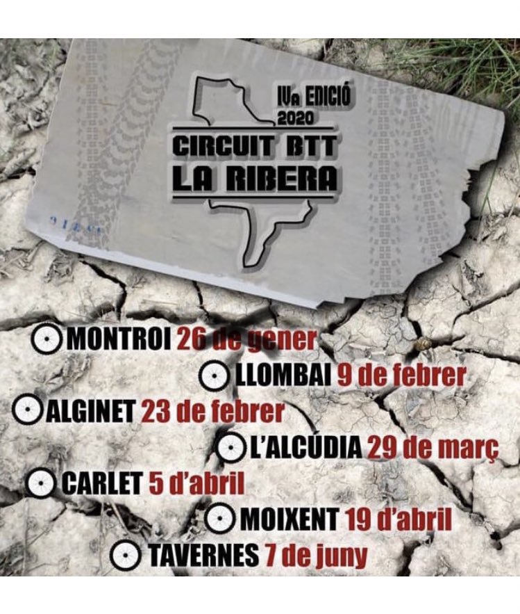 🔴COMUNICAT OFICIAL DE LA MARXA BTT DE MONTROI🔴

Prompte s’anunciarà la nova data.

#btt #circuitbttlaribera