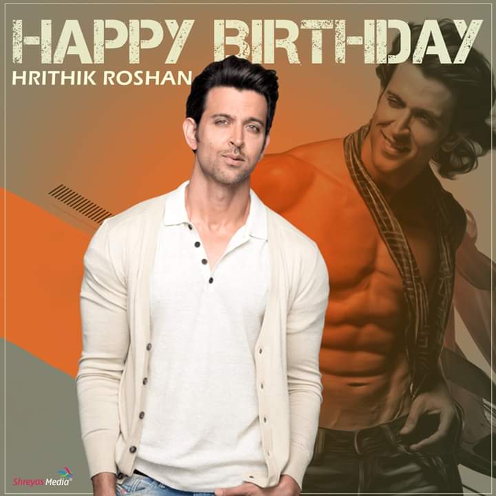 Wishing the Handsome Hunk, Greek God Hrithik Roshan a very happy birthday.  