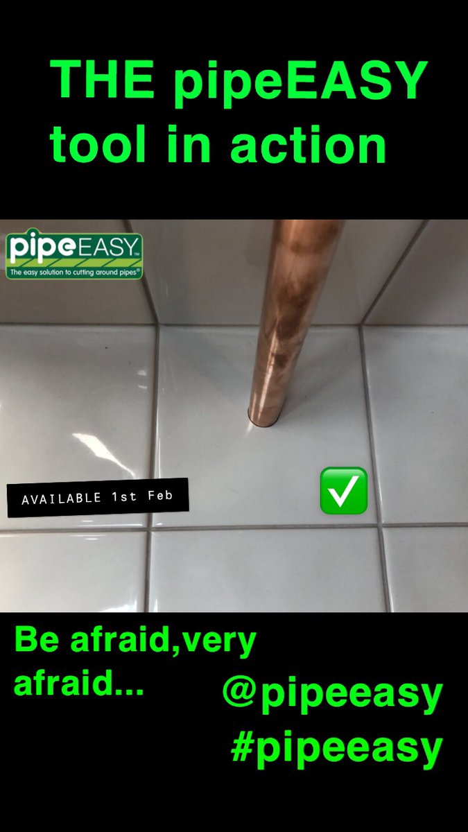 SolsMadeEasy's tweet photo. Now this is what your pipework should look like ✅

Accept nothing less people 

⬇️Tag a friend,or a keen Diy’er ⬇️ 

“All thanks to the pipeEASY tool”

#tilingperfection #cuttingsroundpipes #perfectpipework #solutionsmadeeasy #tilingwork #pipetool #toolforcuttingaroundpipes https://t.co/Ui3PJRUARQ