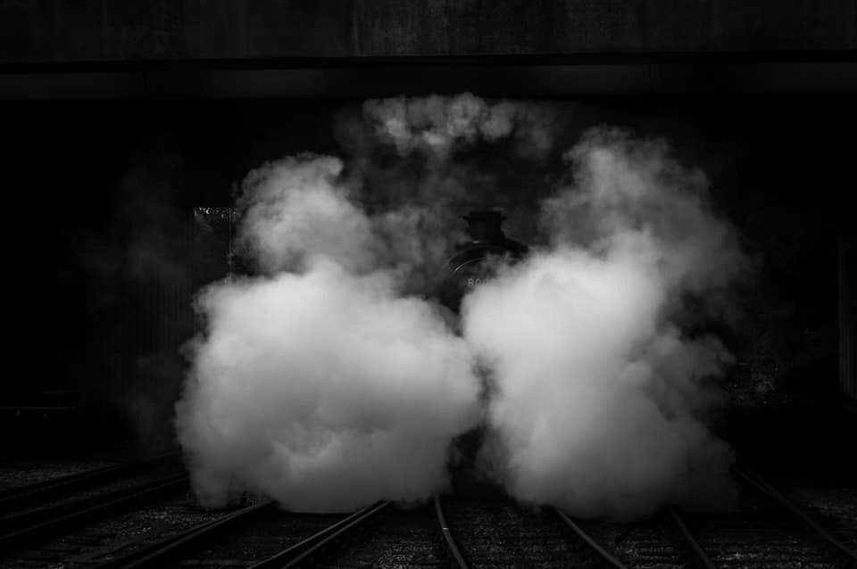 The #BritishRailways Standard Class 4 tank, built during the #1950s NO. 80080, based at #eastlancsrailway #photoofthedays #photography #photographer #steamtrains #blackandwhitephotography