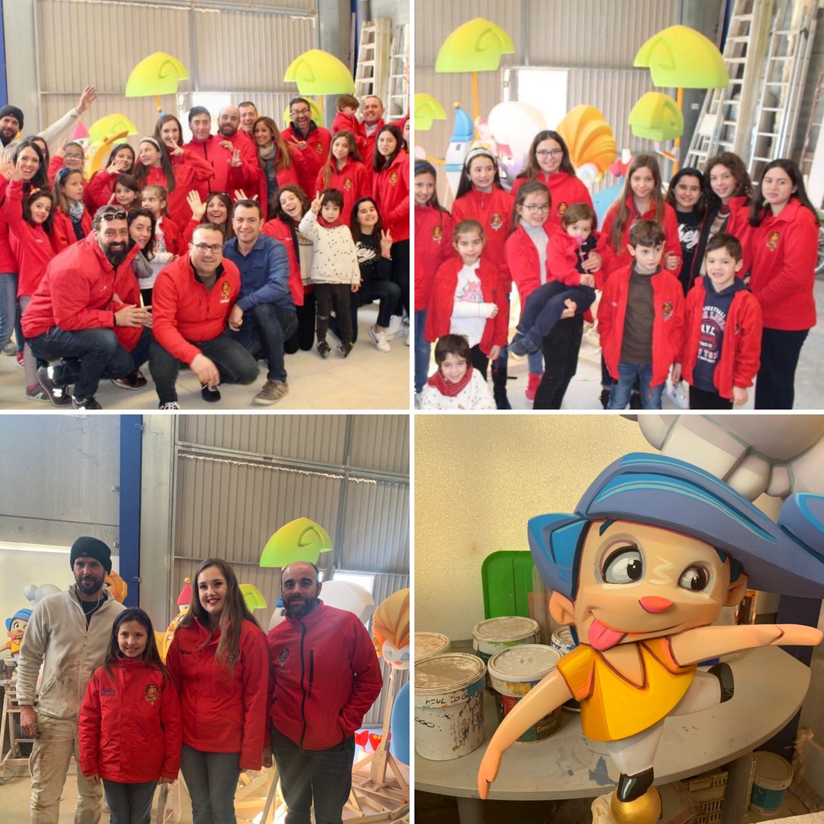 FallaFontanars's tweet image. Ilusionados y emocionados con nuestra falla infantil #Fallas20 en el taller de Dani Barea Artista Faller #FallesAreComing