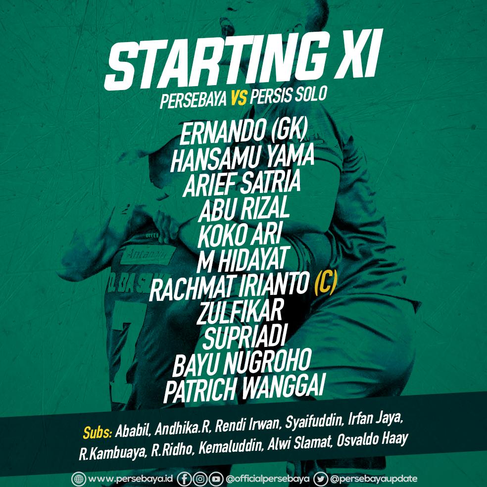 Susunan Pemain Persebaya