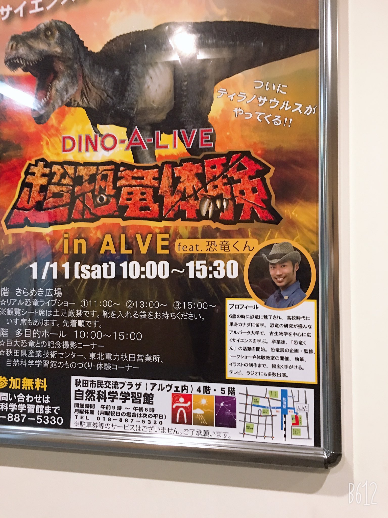 アッキー 1 11 Dino A Live 超恐竜体験 In アルヴェ 恐竜くんが食べられる 超恐竜体験