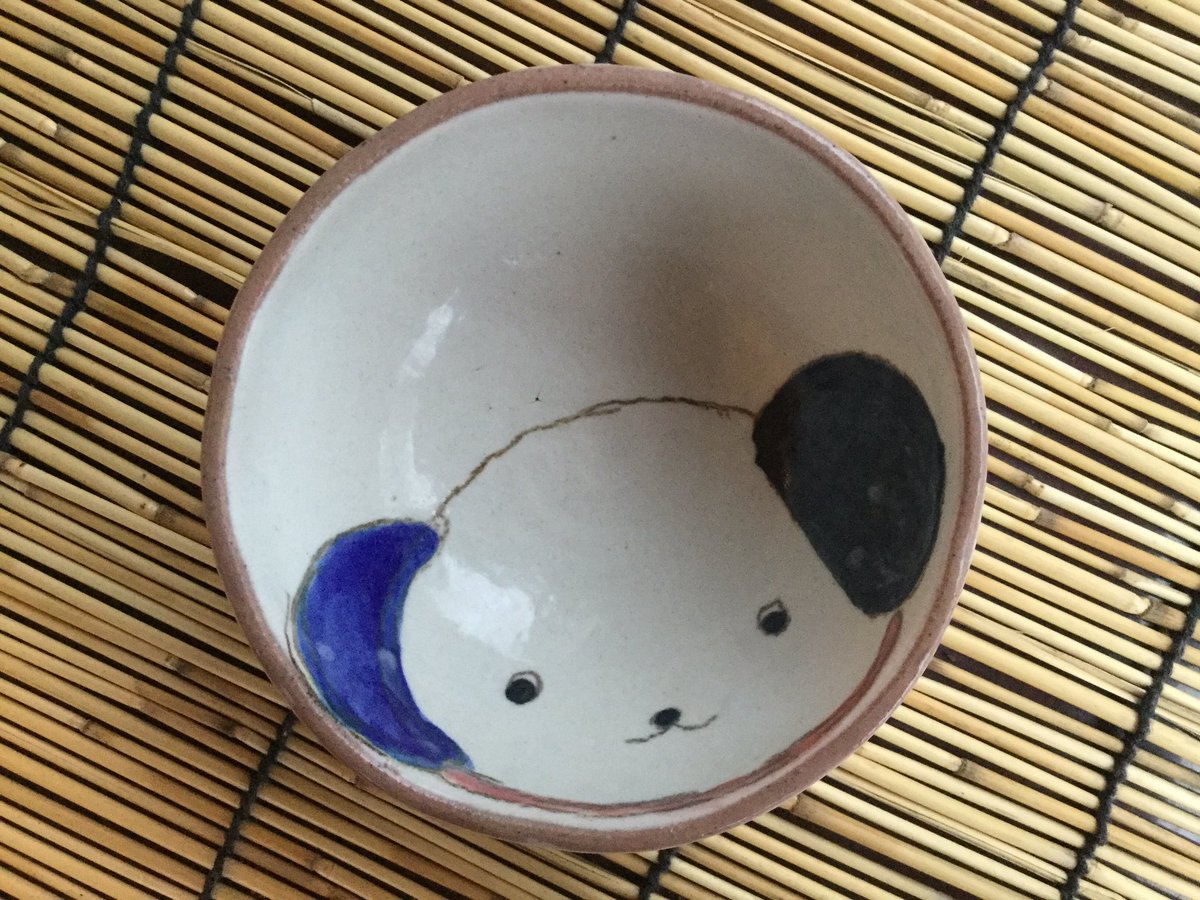 松川 京子 A Twitter 犬の絵のご飯茶わん2 みのる窯 京子作 No 244 粉引き犬茶わん 滋賀 信楽 みのる窯 陶芸家 松川京子 作 信楽陶芸の森 信楽焼き 焼き物 信楽陶芸の森 ミホミュージアム 信楽カフェ 信楽ランチ 犬 犬茶わん T Co Ia8c7pyllp