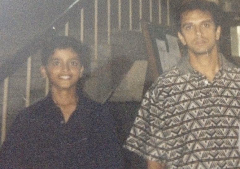 I must have been 13 when this was taken - requested to get clicked with him and he explained why you shouldn’t request celebrities for pictures. “You would rather try and aspire to be a better version of yourself than idolizing someone” 
They don’t make people like you anymore 🙏🏼
