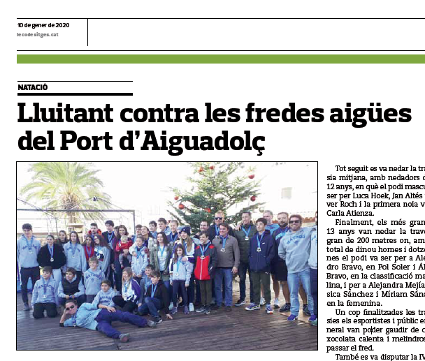 L’Eco de Sitges (@lecodesitges) on Twitter photo NOMÉS A L’EDICIÓ EN PAPER I <a href="/iQuiosc/">iQUIOSC.cat</a>
Lluitant contra les fredes aigües del Port d’Aiguadolç.
ow.ly/GZSY50xRTbW
#Sitges
<a href="/NatacioSitges/">Club Natació Sitges</a> NOMÉS A L’EDICIÓ EN PAPER I <a href="/iQuiosc/">iQUIOSC.cat</a>
Lluitant contra les fredes aigües del Port d’Aiguadolç.
ow.ly/GZSY50xRTbW
#Sitges
<a href="/NatacioSitges/">Club Natació Sitges</a>