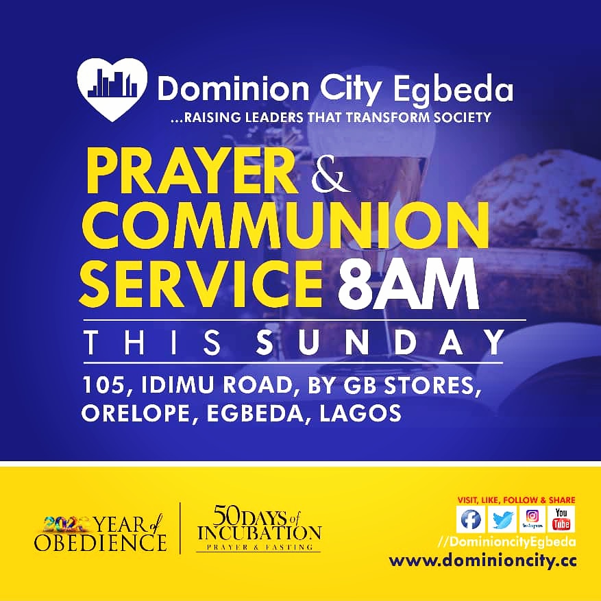 DCEgbeda's tweet photo. Join us
#Prayers
#TheCommunionTable
#PrayerandCommunionService
#DCService https://t.co/07mR6fVjun